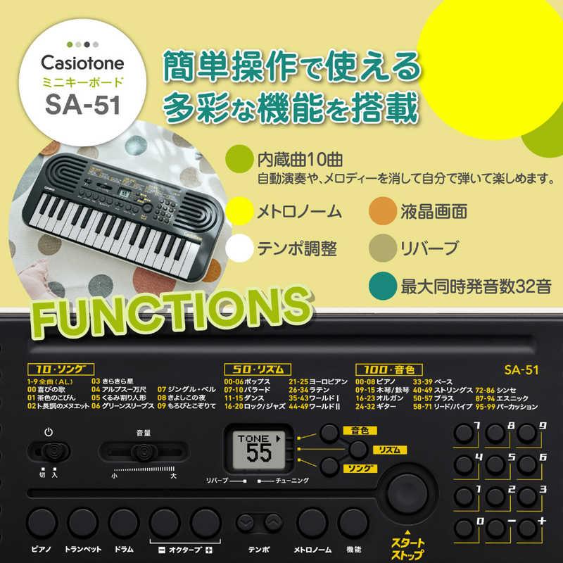 カシオ　CASIO　ミニキーボード Casiotone（カシオトーン） [32ミニ鍵盤]　SA-51｜y-kojima｜09