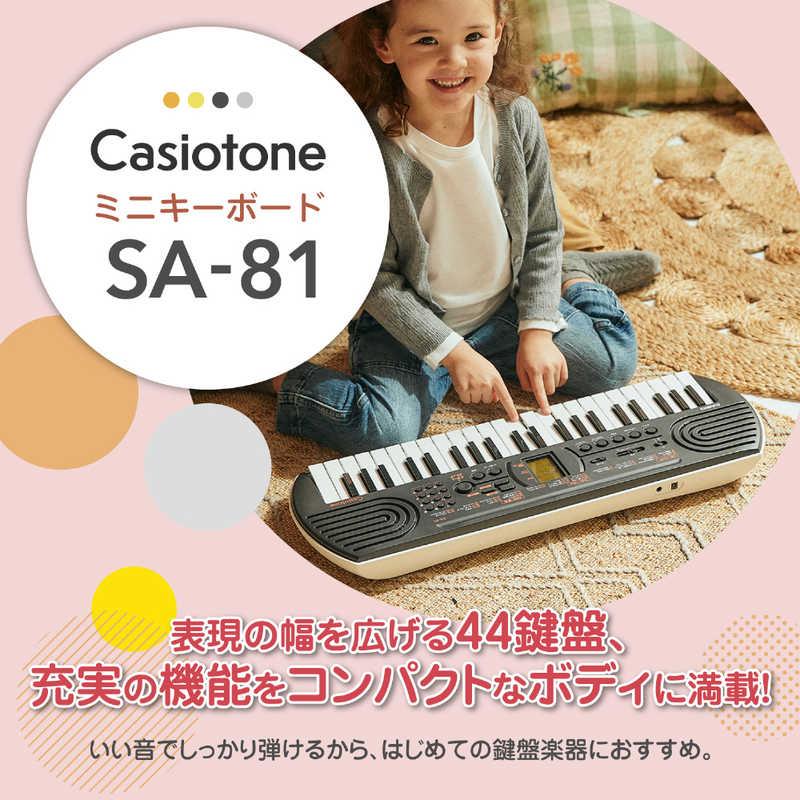 カシオ　CASIO　ミニキーボード Casiotone ブラック ［44ミニ鍵盤］　SA-81｜y-kojima｜06