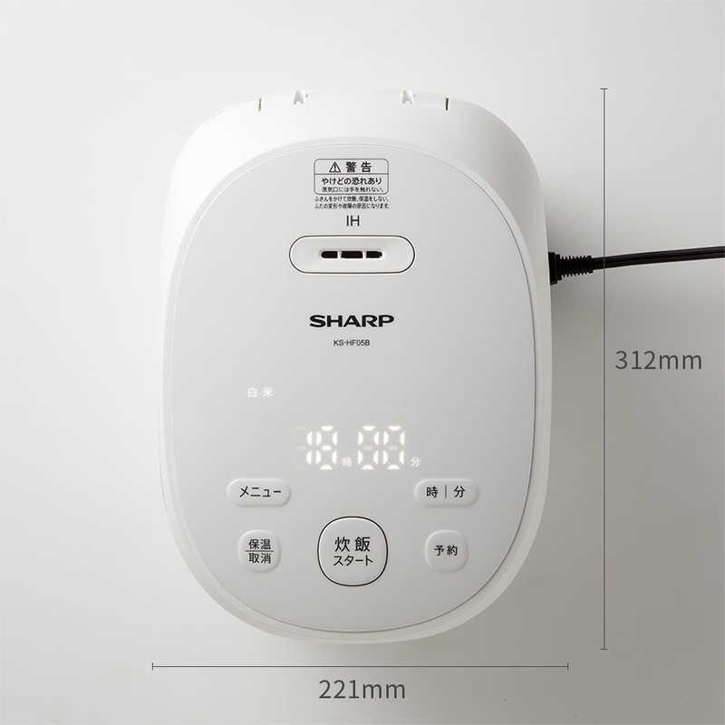 SHARP（シャープ） 炊飯器 3合 PLAINLY IH ホワイト系 KS-HF05B-W