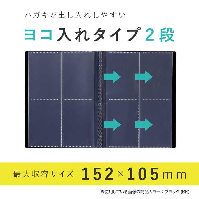セキセイ はがきホルダー(2段/120ポケット/240枚収納)高透明 A4-S