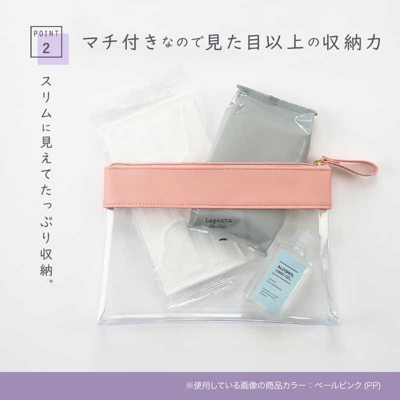 セキセイ ラポルタ クリアケース クリアクリア B6タイプ ネイビー