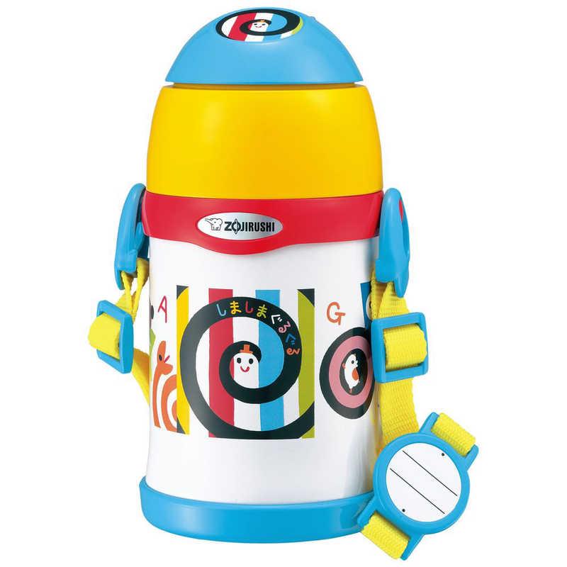 象印マホービン Zojirushi 正規品 ステンレスボトル ストロータイプ 450ml Tuff しましまぐるぐる St Zh45s Ew