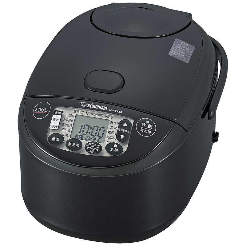 新品未使用　メーカー保証ZOJIRUSHI NW-VC18-TA IH炊飯1升炊 象印マホービン ZOJIRUSHI 炊飯器 1升 極め炊き IHジャー ブラック NW