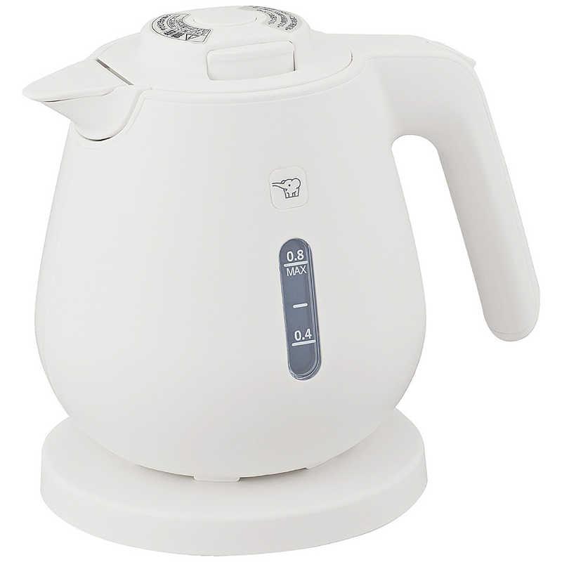 象印マホービン ZOJIRUSHI 電気ケトル 0.8L ホワイト CK-DC08 : コジマ