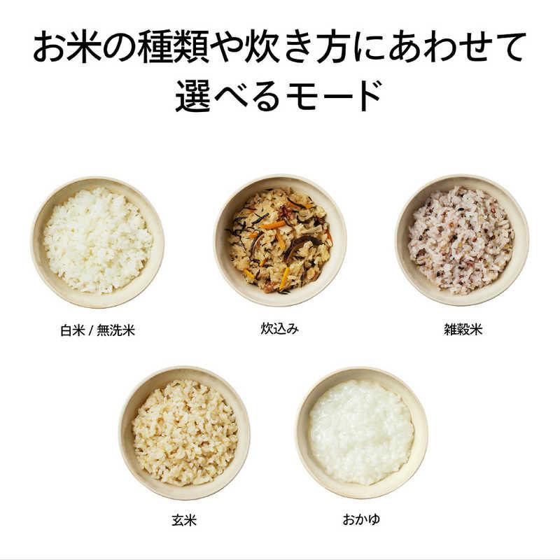 ツインバード（TWINBIRD） 炊飯器 3合 はやくておいしい3合IH炊飯器 IH