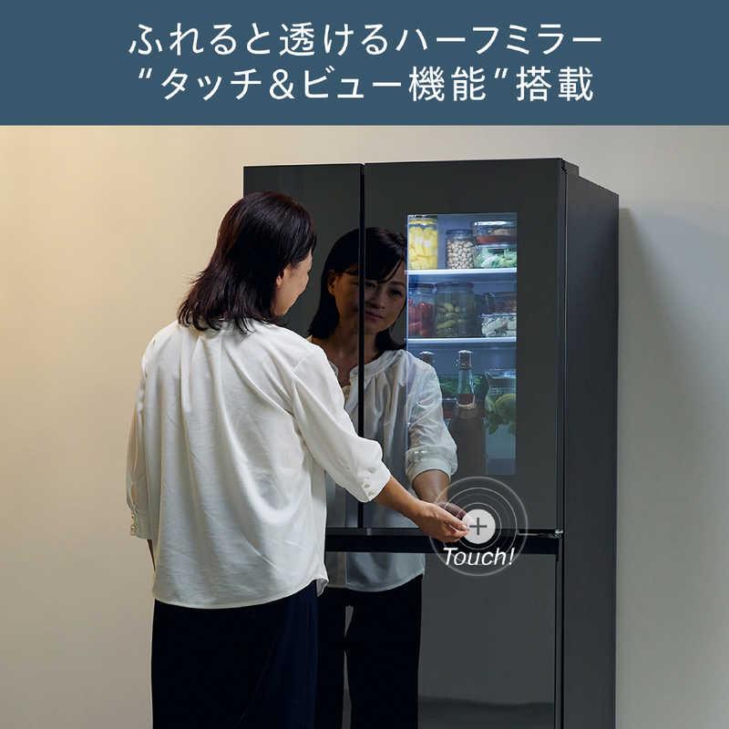 ツインバード（TWINBIRD） 冷蔵庫 4ドア 中身が見える冷蔵庫 フレンチ