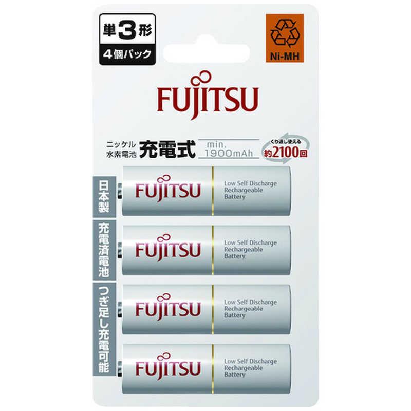 富士通　FUJITSU　「ニッケル水素電池単3形」4個パック　HR-3UTC(4B)（Yahoo!・コジマYahoo!店）