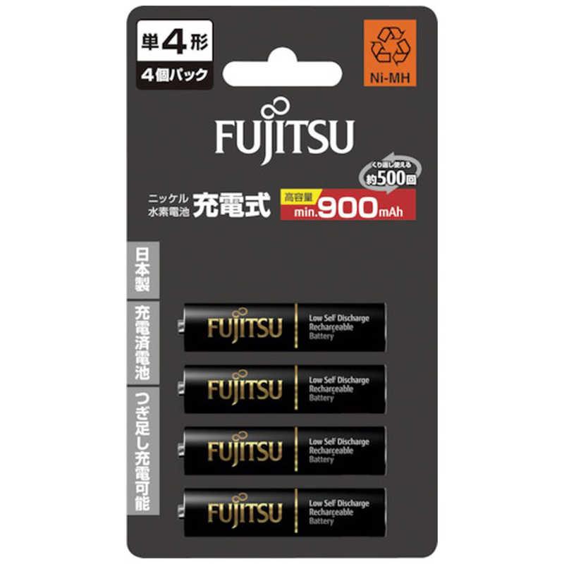富士通　FUJITSU　ニッケル水素充電池 900 単4×4本 　HR-4UTHC(4B) の商品画像