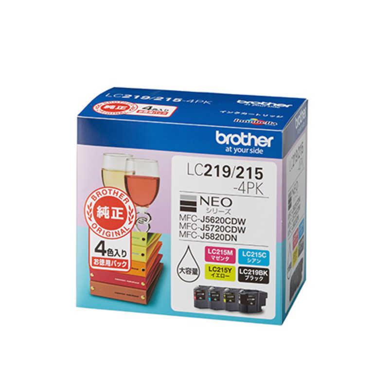 ブラザー brother 【純正】インクカートリッジ 4色パック(大容量)[対応