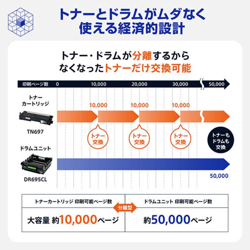 ブラザー　brother　A4カラーレーザープリンター 自動両面印刷 有線/無線LAN Wi-Fi ビジネス ホワイト　HL-L8570CDWの画像