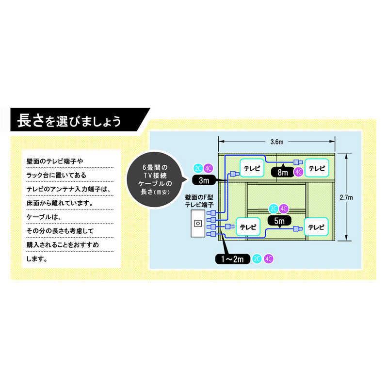 マスプロアンテナ　4K8K対応 アンテナケーブル 8m ブラック L型プラグ-L型プラグ　BKLLJ8WKP｜y-kojima｜08