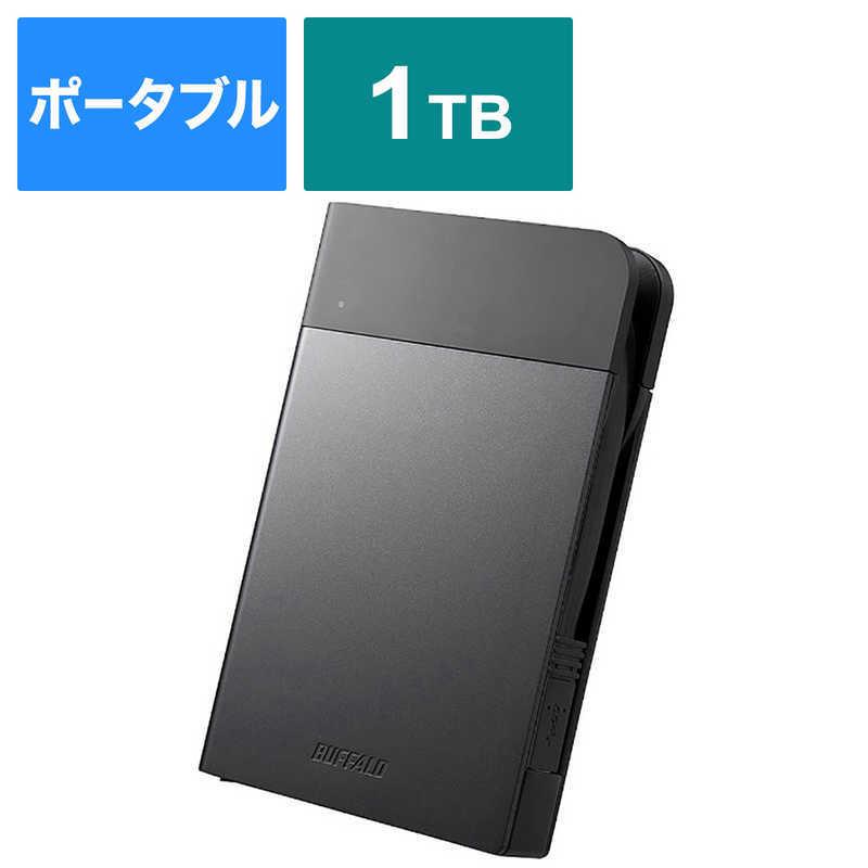 BUFFALO　外付けHDD HD-PZNU3シリーズ ブラック [ポータブル型 /1TB]　HD-PZN1.0U3-B