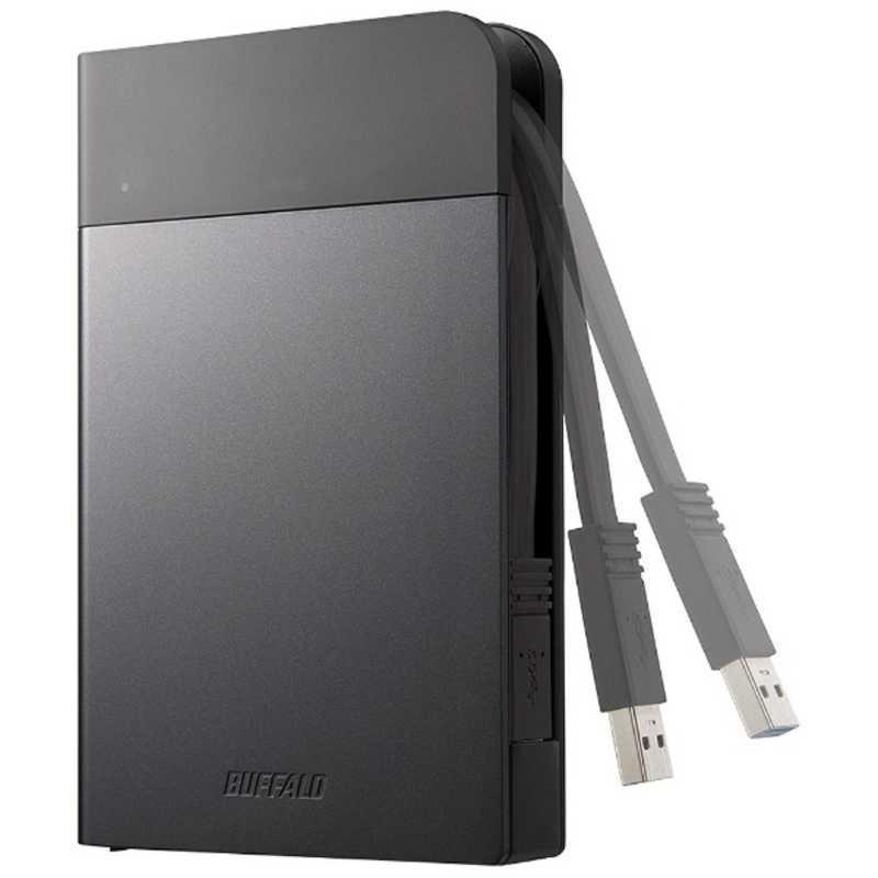 BUFFALO　外付けHDD HD-PZNU3シリーズ ブラック [ポータブル型 /1TB]　HD-PZN1.0U3-B_1