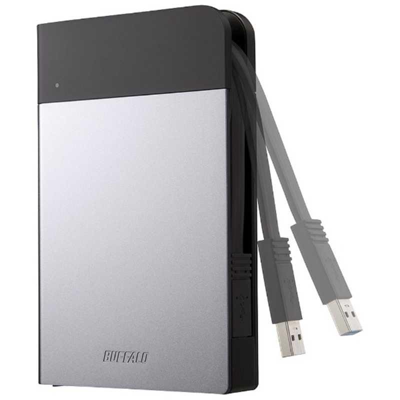 BUFFALO（バッファロー） 外付けHDD HD-PZNU3シリーズ シルバー