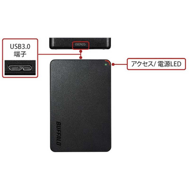 BUFFALO（バッファロー） 外付けHDD ブラック [ポータブル型 /2TB] HD