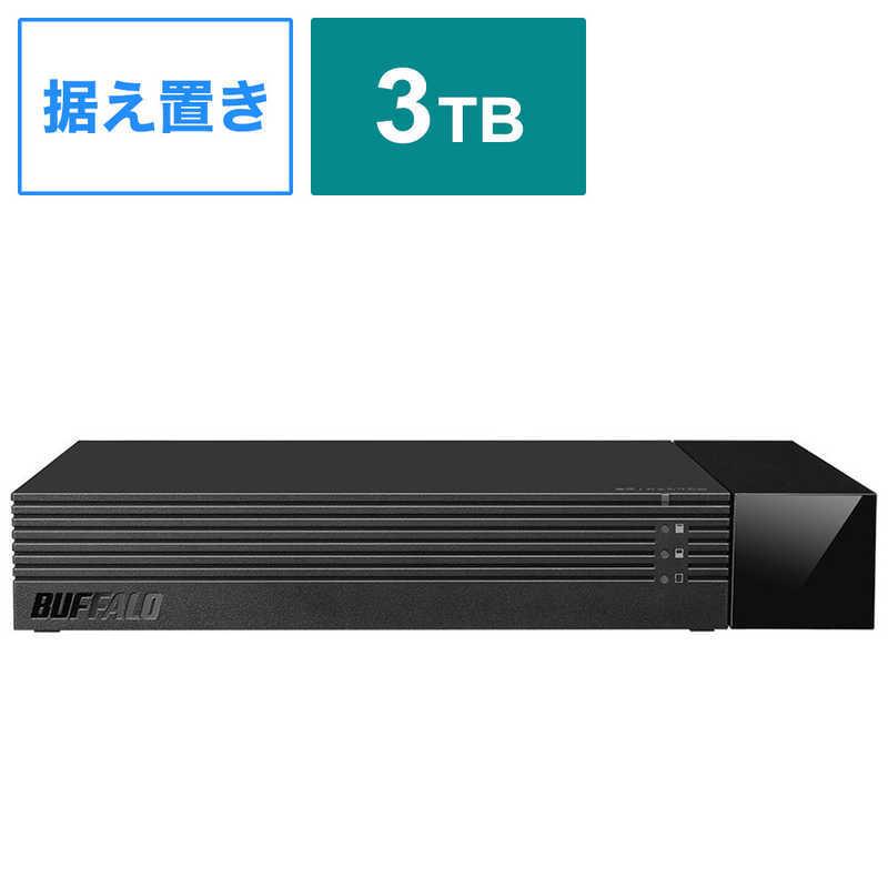 BUFFALO　外付けHDD ブラック [据え置き型 /3TB]　HDV-SAM3.0U3-BKA｜y-kojima