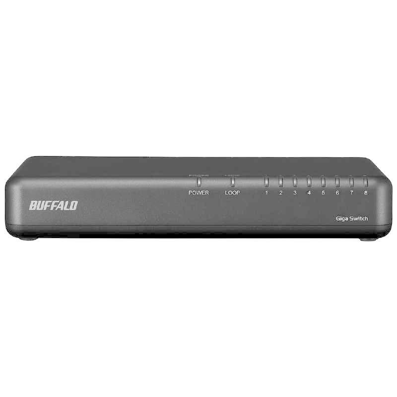 BUFFALO（バッファロー） スイッチングハブ[8ポート・Giga対応・電源
