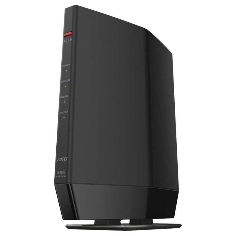 BUFFALO Wi-Fiルーター AirStation WSR-5400AX6P-BK [ブラック]の商品画像（Yahoo!ショッピング）