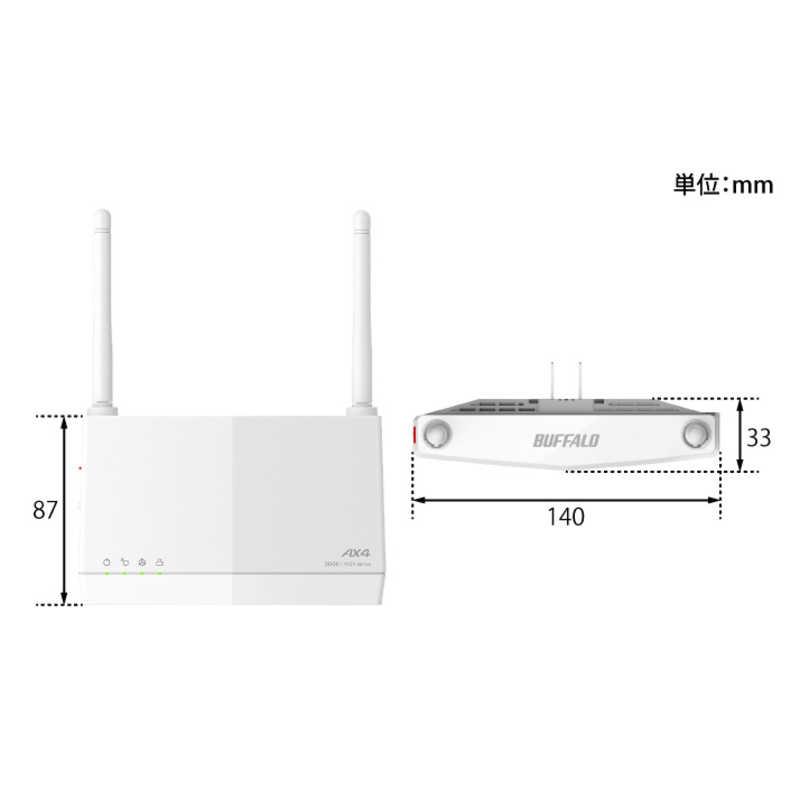 BUFFALO 無線LAN中継機 11ax/ac/n/a/g/b 2401+573Mbps [Wi-Fi BUFFALO 無線LAN中継機 11ax/ac/n/a/g/b 2401+573Mbps [Wi-Fi