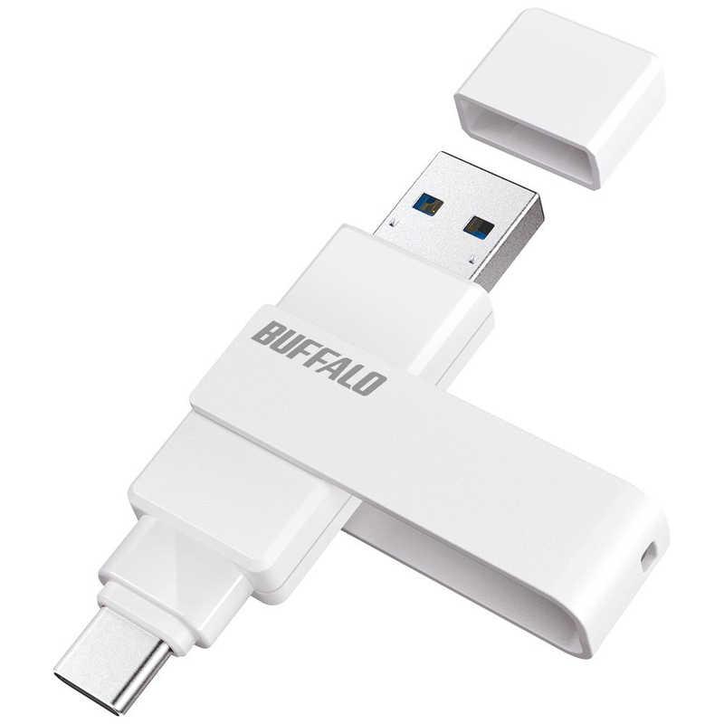 BUFFALO USB3.2(Gen1)対応 Type-AC両対応 回転式USBメモリー ［64GB
