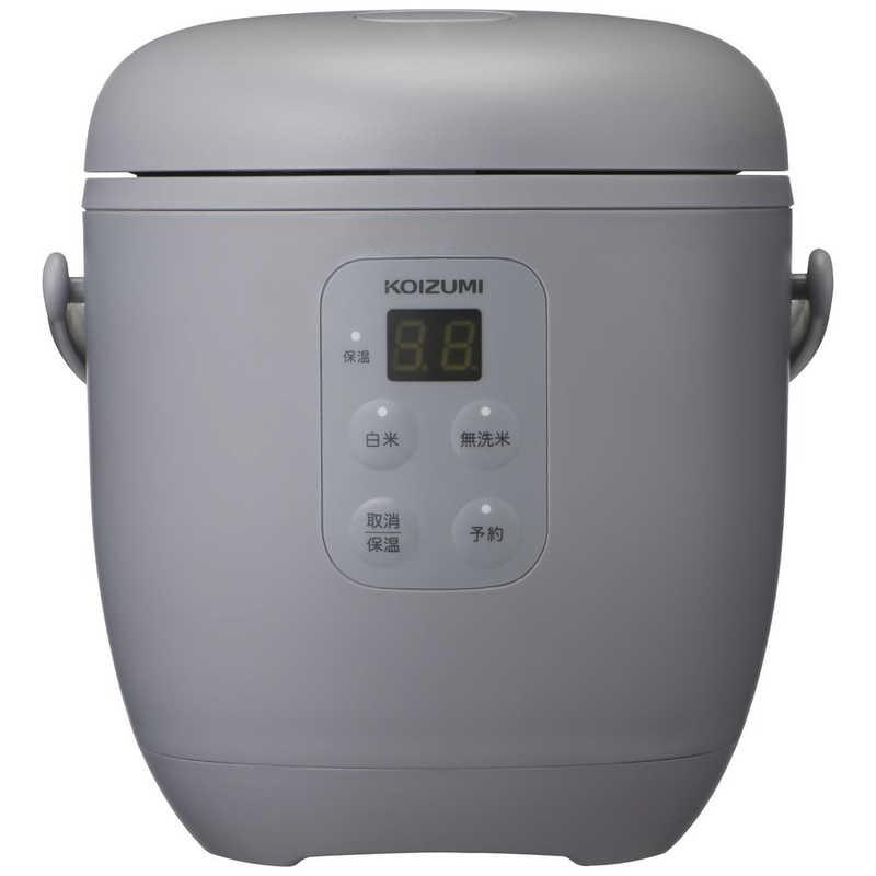 KOIZUMI（コイズミ） 炊飯器 1.5合 ライスクッカーミニ グレー KSC