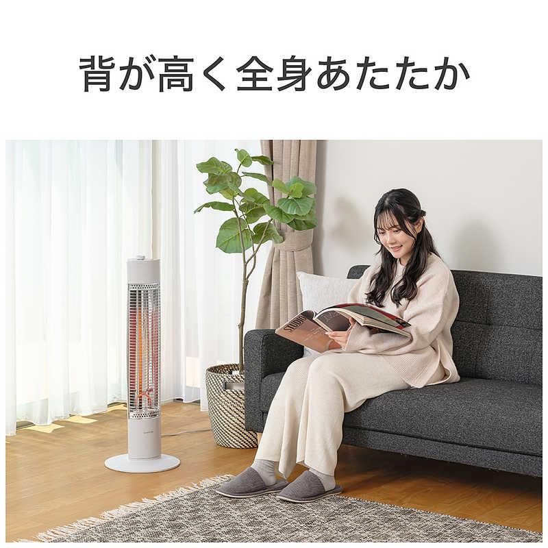 コイズミ KOIZUMI 遠赤電気ストーブ 800W シーズヒーター グレイッシュ