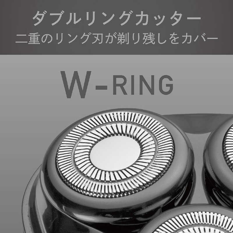 コイズミ KOIZUMI USB充電3ヘッドシェーバー ［回転刃］ グレー KMC