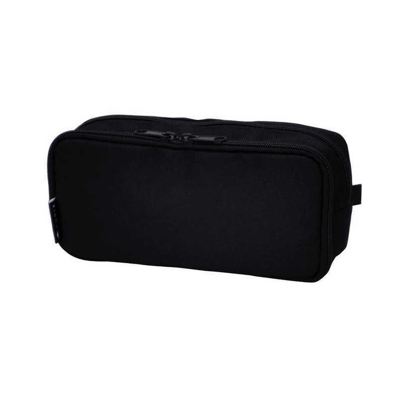 エムプラン [ペンケース]ペンケース ラウンドジップ ボックス ブラック