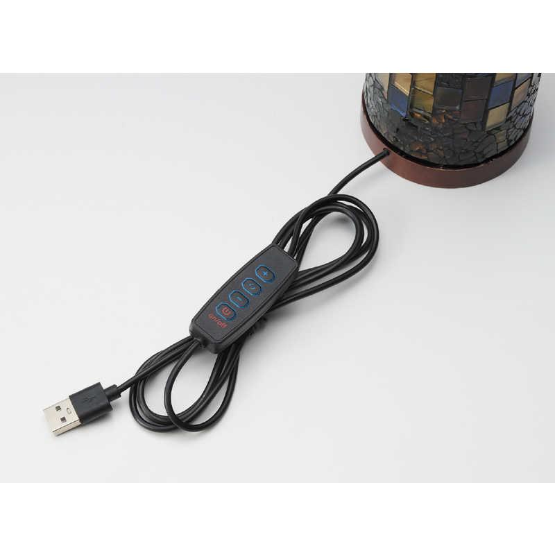 イシグロ ミニモザイクLEDランプ クリムトイエロー (AC電源アダプター