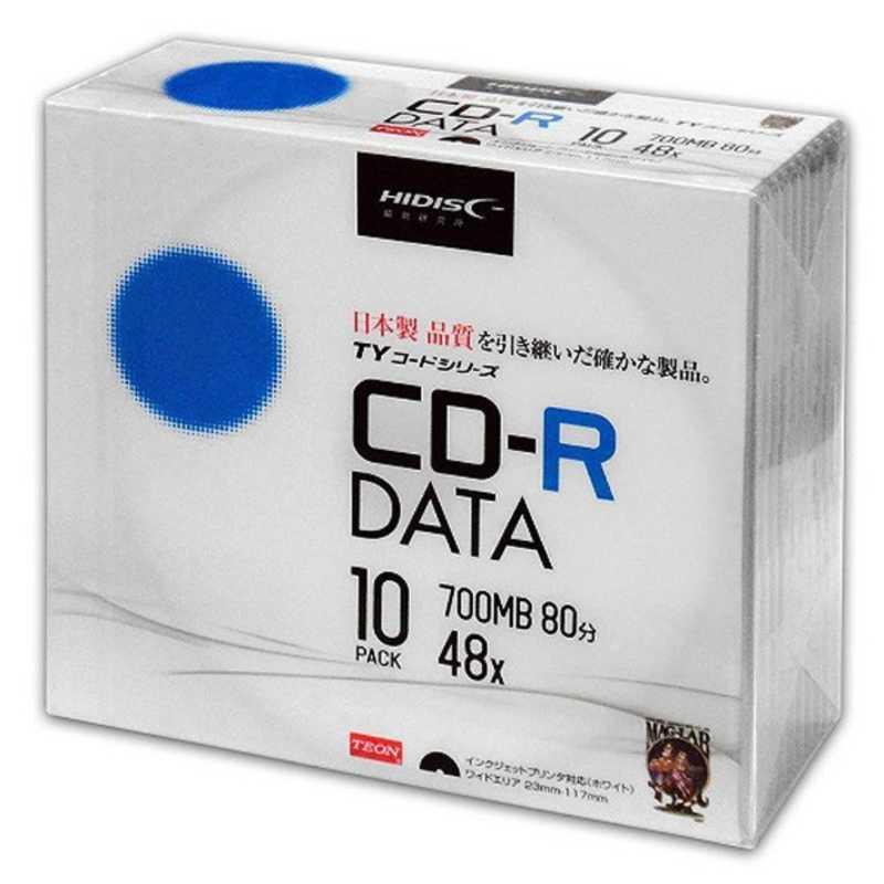 磁気研究所 HIDISC 「TYコードシリーズ」 CD-Rデータ用 48倍速 5mm