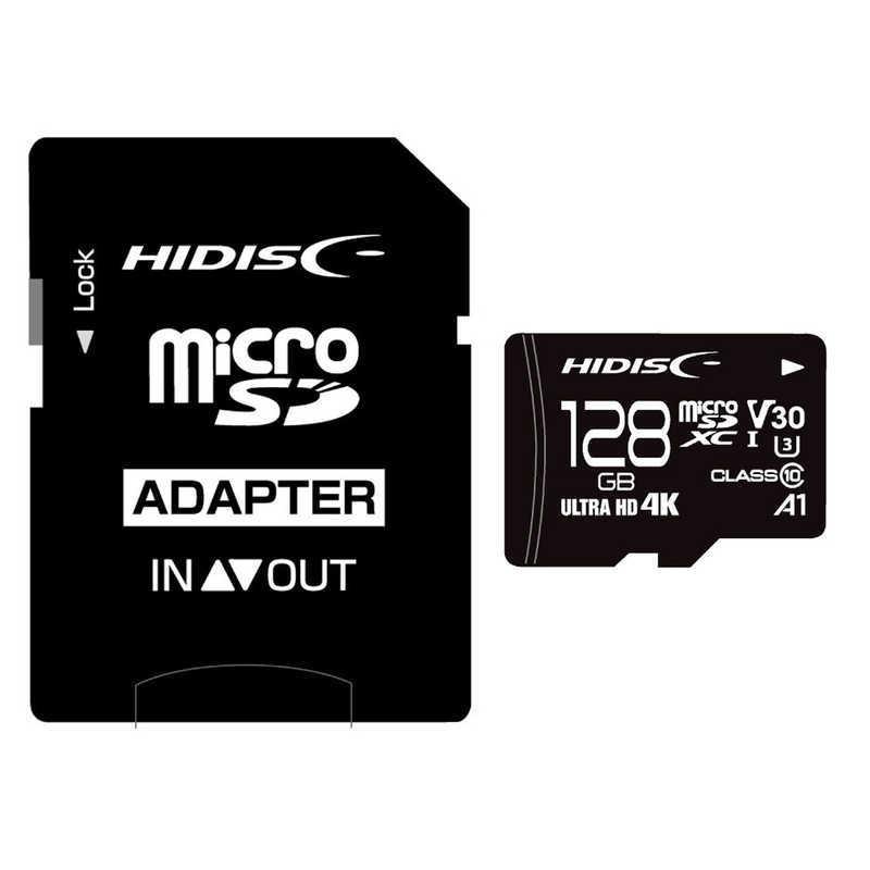 HIDISC　超高速microSDXCカード 128GB CLASS10 UHS-I A1対応　HDMCSDX128GCL10V30｜y-kojima｜02