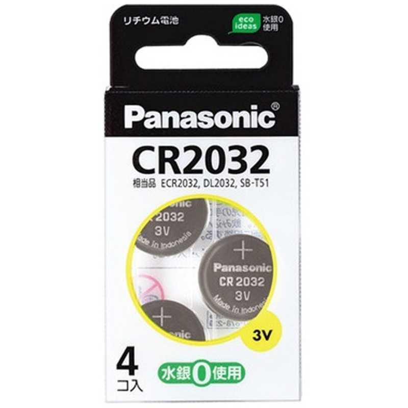 パナソニック Panasonic コイン形リチウム電池 4H 卸直営 ４個入 CR‐2032 爆売り