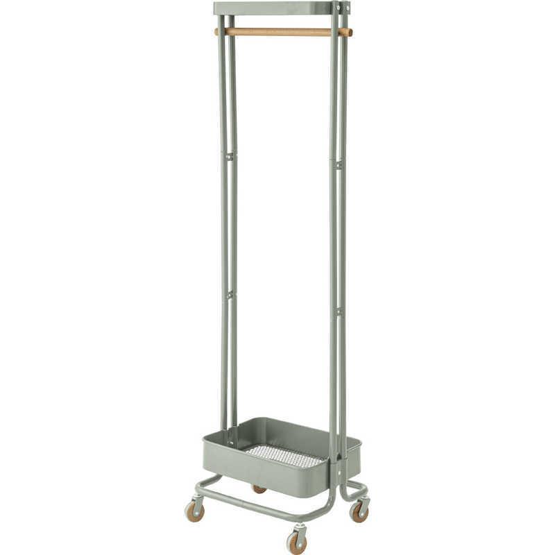 東谷　ハンガーワゴン(グリーン/W50×D36×H156cm)