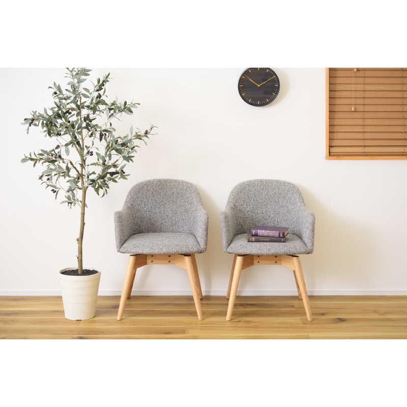 東谷 カラメリ回転式チェア(グレー/W50×D55×H73×SH43cm) : コジマYahoo