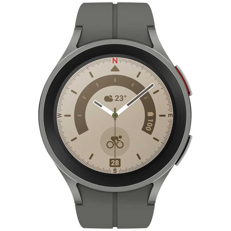 GALAXY　スマートウォッチ Galaxy Watch5 Pro 45mm(Titanium) グレー　SM-R920NZTAXJP | 