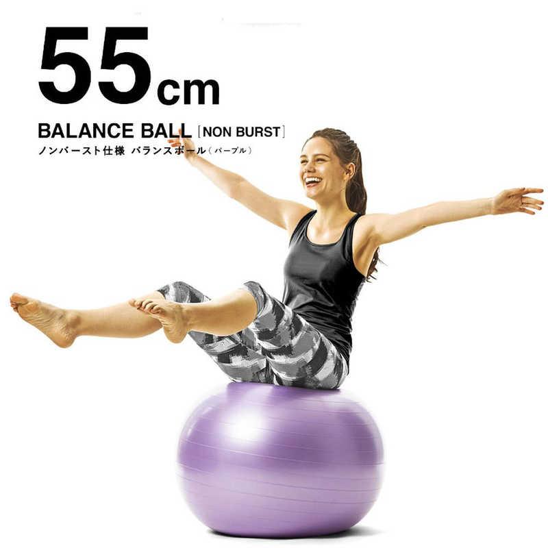LaVie LAVIE ノンバーストバランスボール(55cm パープル) : コジマ