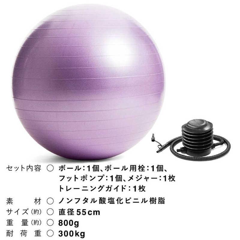 LaVie LAVIE ノンバーストバランスボール(55cm パープル) : コジマ