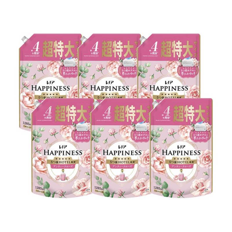 P＆G　(ケース販売) レノア ハピネス夢ふわタッチ華やかに香るアンティークローズの香り つめかえ用 超特大サイズ 1285ml×6個　（Yahoo!・コジマYahoo!店）