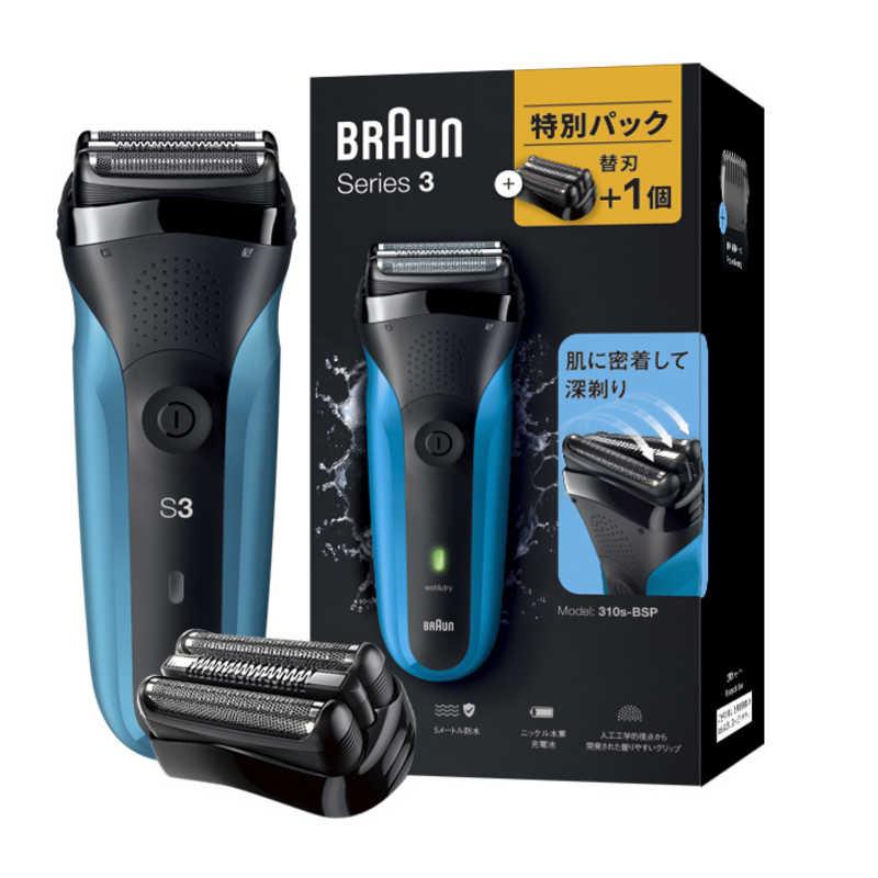【未使用級】ブラウン Series3 洗浄器付 替刃＋洗浄液セット BRAUN（ブラウン） 洗浄液 1L 3本 カートリッジ 18個分 クリンニュ