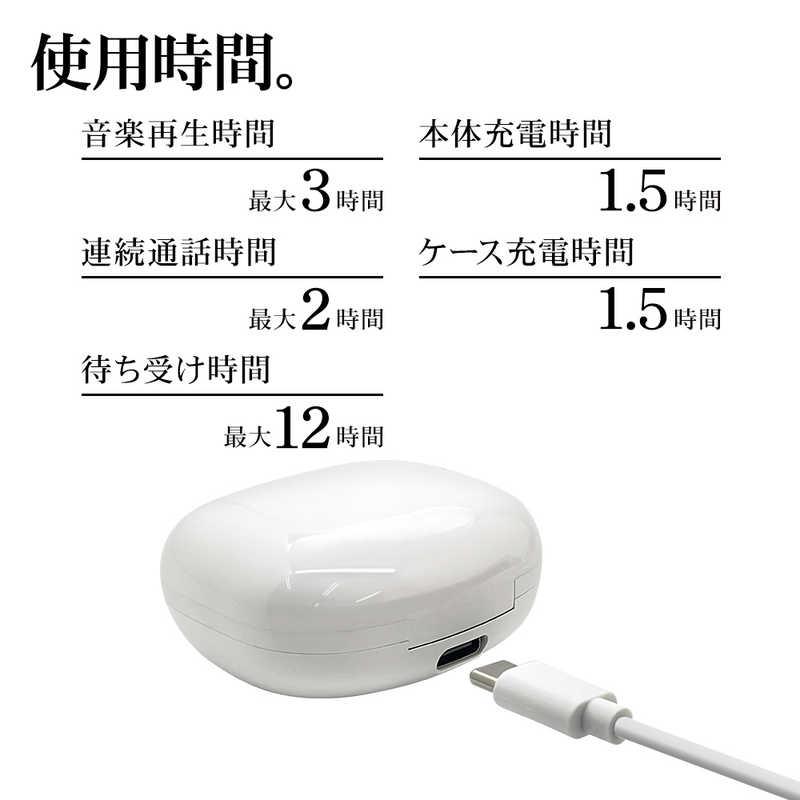 ラスタバナナ 完全ワイヤレスステレオイヤホン ホワイト RTWS05WH