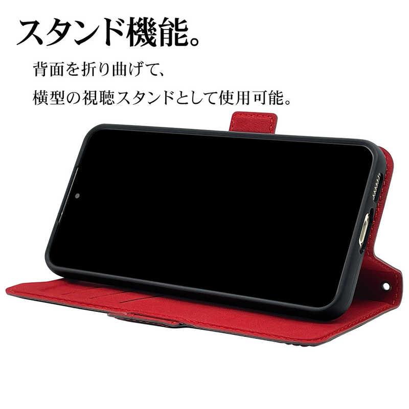 ラスタバナナ　Galaxy S23 薄型手帳ケース サイドマグネット BK×RD カード3枚　7465GS23BO｜y-kojima｜11