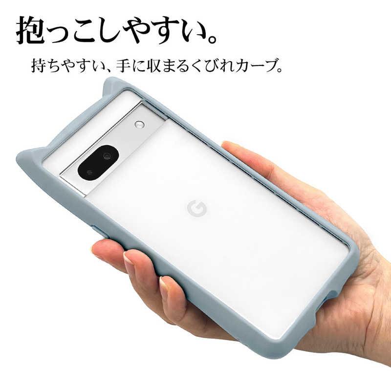 ラスタバナナ　Google Pixel 7a 用 猫耳ケース mimi SBL スモーキーブルー　7523PXL7AHB｜y-kojima｜07