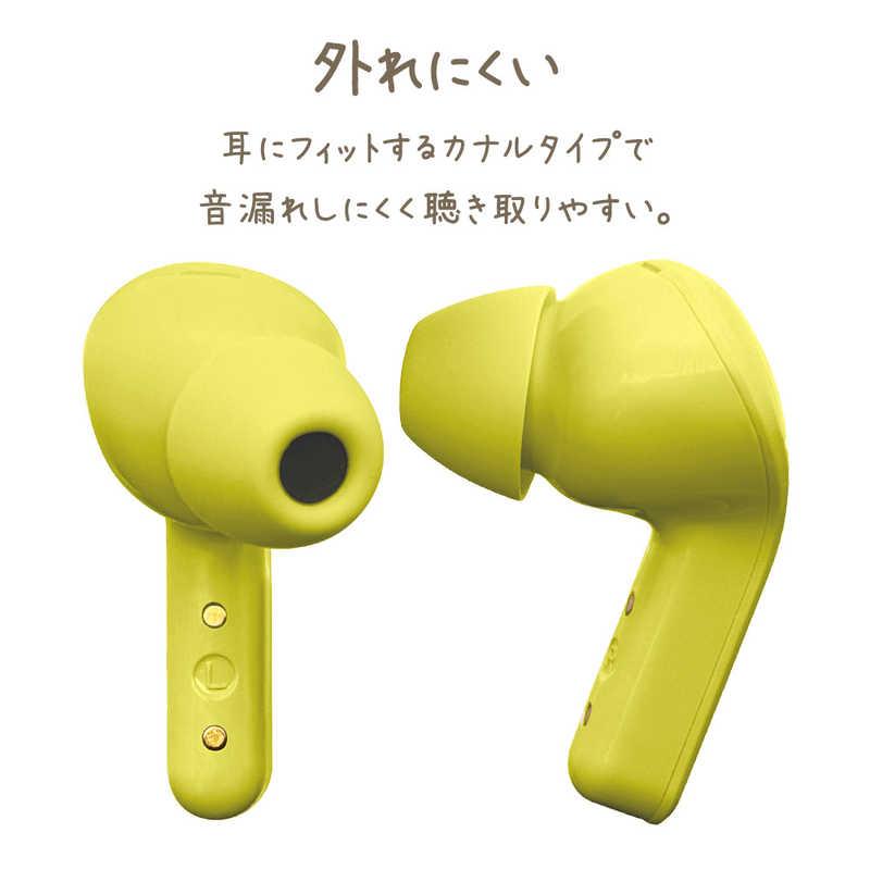 Yuta様専用 ワイヤレスイヤホンイエロー交換用イヤーチップ付き