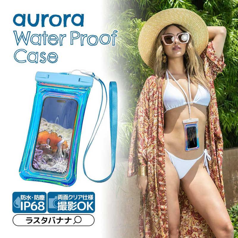 Fontaine Supreme back blue 保護ケース付きレアデック ラスタバナナ スマートフォン用 防水ケース IP68 オーロラカラー BL