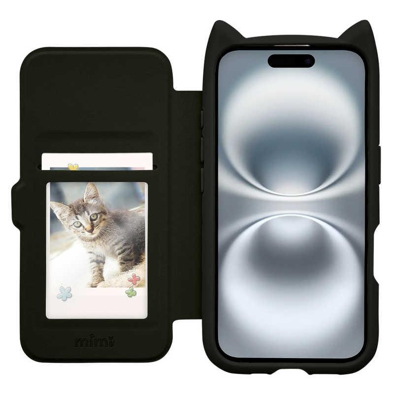 ラスタバナナ iPhone 16(6.1インチ)mimi 猫耳手帳型ハイブリッドケース