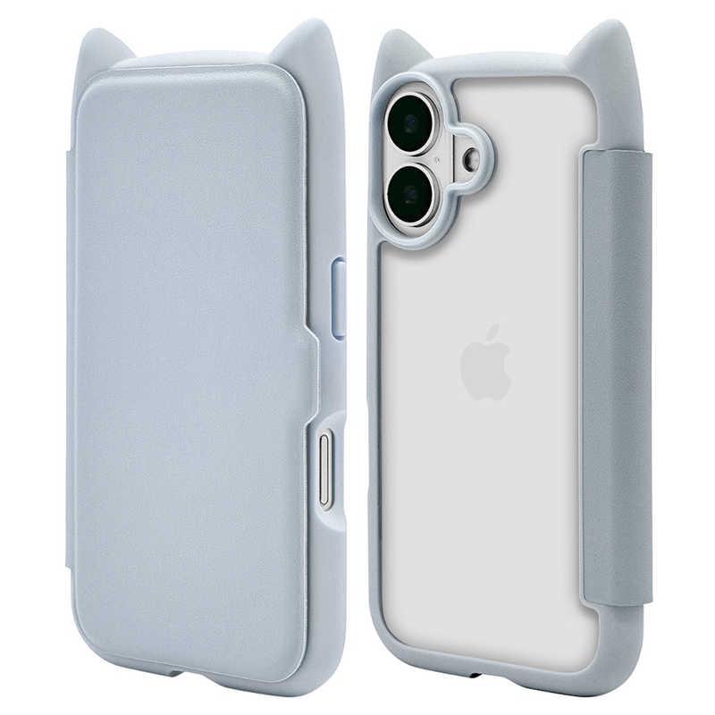 ラスタバナナ iPhone 16(6.1インチ)mimi 猫耳手帳型ハイブリッドケース 
