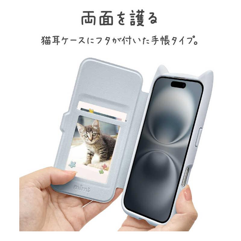 ラスタバナナ iPhone 16(6.1インチ)mimi 猫耳手帳型ハイブリッドケース 