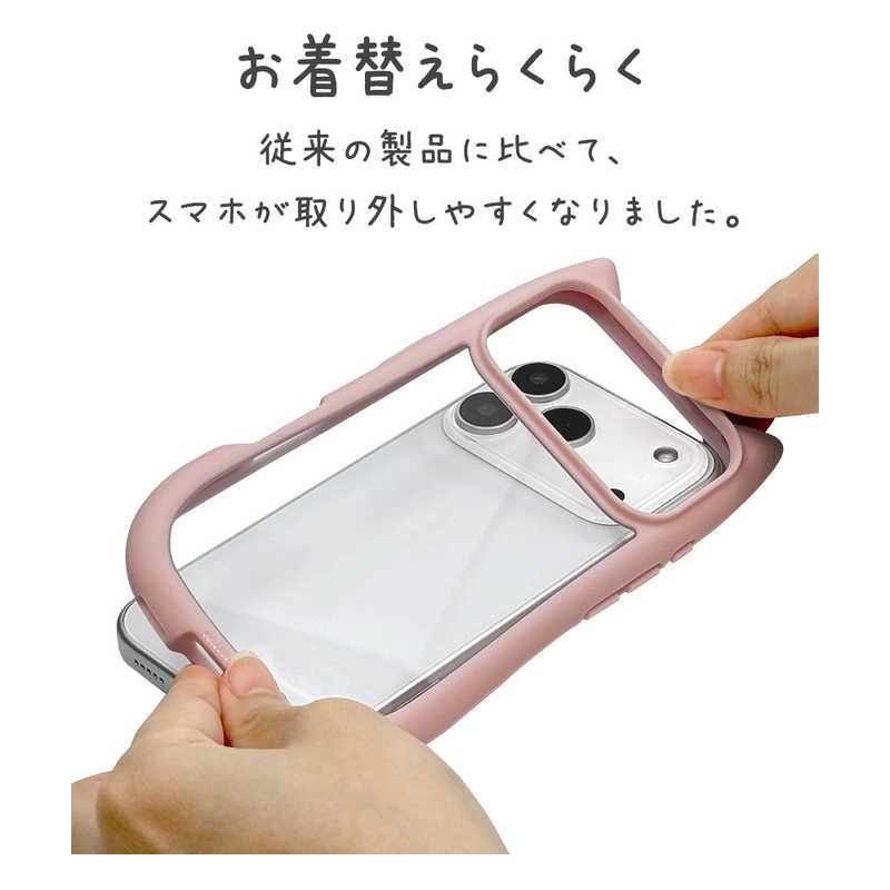 ラスタバナナ iPhone 17 Proケース mimi 猫耳 TPU×PC ラベンダー