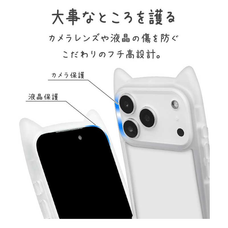 ラスタバナナ iPhone 17 Proケース mimi 猫耳 TPU×PC クリア