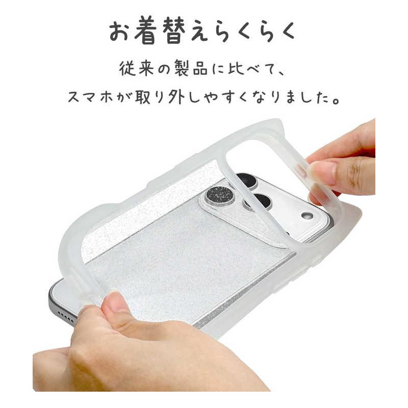 ラスタバナナ iPhone 17 Proケース mimi 猫耳 TPU×PC クリアグリッター